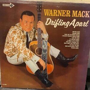Warner Mack - Drifting Apart 33rpm Vinyl LP Vg+ AJ5